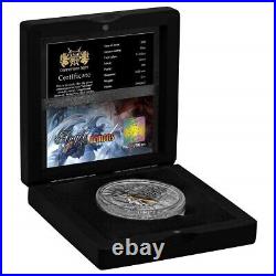 2022 Niue Angels & Demons Michael 2oz Silver Antiqued Coin