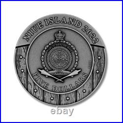2022 Niue Boudica Woman Warrior 2 oz 999 Silver Antique Coin Mintage 500