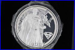 2022 Niue Classic Superheroes Superman 3 oz Silver Proof $2 Coin OGP