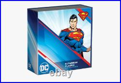 2022 Niue Classic Superheroes Superman Silver Proof $2 Coin OGP