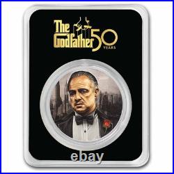 2022 Niue Colorized 1 oz Ag $2 Godfather 50th Anniversary in TEP