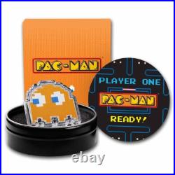 2022 Niue Colorized 1 oz Silver $2 PAC-MANT GHOST CLYDE Coin 2022 Niue Colorized 1 oz Silver $2 PAC-MANT GHOST CLYDE Coin