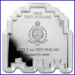 2022 Niue Colorized 1 oz Silver $2 PAC-MANT GHOST CLYDE Coin 2022 Niue Colorized 1 oz Silver $2 PAC-MANT GHOST CLYDE Coin