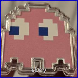 2022 Niue Colorized 1 oz Silver Pink Ghost Pac-Man Pinky LAST ONE PACMAN
