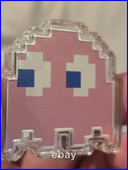 2022 Niue Colorized 1 oz Silver Pink Ghost Pac-Man Pinky LAST ONE PACMAN