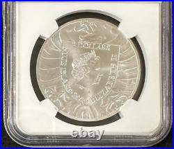 2022 Niue Czech Lion 1 oz. 999 Silver BU Coin NCG MS70