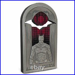 2022 Niue DC Comics Batman I Am The Shadows 1 oz Silver Antiqued $2 Coin OGP