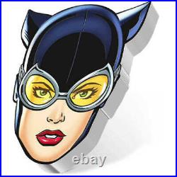 2022 Niue DC Faces of Gotham Catwoman 1 oz. 999 Fine Silver $2 Proof Coin COA