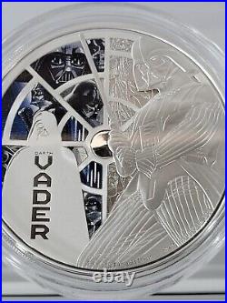 2022 Niue Darth Vader 3oz Silver Coloured Coin New