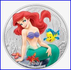 2022 Niue Disney Princess Ariel Little Mermaid 1 oz. 999 Coin Only 2,000 Made