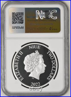2022 Niue Disney Scrooge McDuck 1 oz Silver Coin NGC PF 70 UCAM
