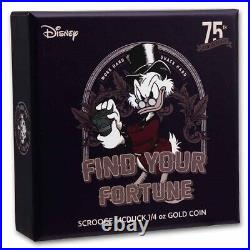 2022 Niue Disney Scrooge McDuck 75th Anniversary 1/4oz Gold 250 MINTAGE SOLD OUT