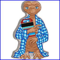 2022 Niue E. T. Extra Terrestrial 40th Anniv 1 oz Colorized Shaped Silver Coin ET