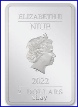 2022 Niue GI Joe Coin 40th Anniversary Colorized 1 oz. 999 Silver Proof Bar