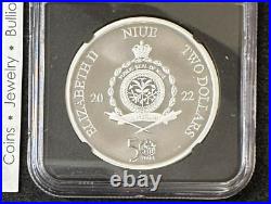 2022 Niue Godfather 50th Ann. An Offer He Can't Refuse Silver Coin NGC MS70