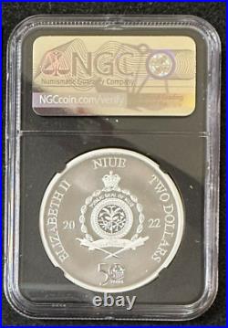 2022 Niue Godfather 50th Anniversary Set of 3 Silver Coins NGC MS70 PF70 in Box