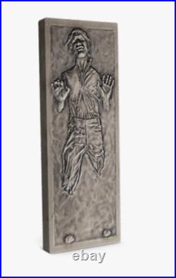 2022 Niue Han Solo in Carbonite Coin 10 oz. 999 Silver Antiqued Star Wars