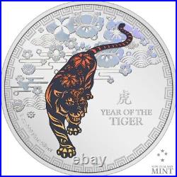 2022 Niue Lunar Year of the Tiger Colorized Proof 1 oz Silver Coin NGC PF 70 UCA