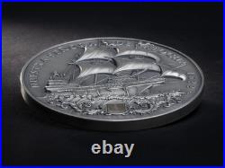 2022 Niue Nuestra Senora de Atocha 2oz Silver Antiqued Coin with real Atocha inlay