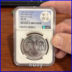 2022 Niue Ram Of Calvary 1 oz Silver Coin MS70 Truth Series NGC Certified 2022 Niue Ram Of Calvary 1 oz Silver Coin MS70 Truth Series NGC Certified