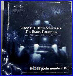 2022 Niue S$2 E. T. The Extra-Terrestrial 40th Anniversary FR NGC MS70 COA OGP