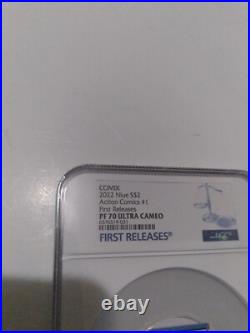 2022 Niue S$2 PF 70 ULTRA CAMEO Action Comics # 1 NGC Comix Superman Book Coin