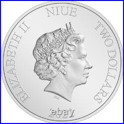 2022 Niue Star Wars Boba Fett Starfighter 1oz. 999 Silver Proof Coin Slave 1