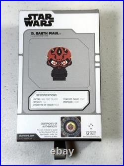 2022 Niue Star Wars Chibi DARTH MAUL 1 oz Silver Proof Coin New Zealand Mint