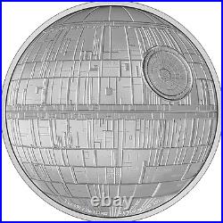 2022 Niue Star Wars Death Star 3 oz Silver Coin OGP