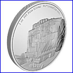 2022 Niue Star Wars Vehicles Sandcrawler 1 oz 999 Silver Proof Coin Mintage 2000