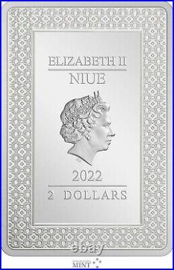 2022 Niue Tarot Card The Lovers 1 oz. 999 Silver Proof Coin #6 in Series