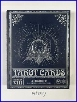 2022 Niue Tarot Card VIII Strength 1 Oz Silver Proof Coin Bar 2,000 Mintage 2022 Niue Tarot Card VIII Strength 1 Oz Silver Proof Coin Bar 2,000 Mintage
