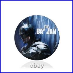 2022 Niue The Batman DARKNESS Coin Antiqued Colorized HR 2 oz. 999 Silver