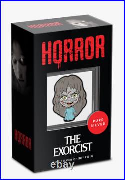 2022 Niue The Exorcist Horror Chibi 1 oz Silver Proof $2 Coin OGP
