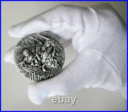 2022 Niue The Witcher Series Time of Contempt 2oz Silver Antiqued only 2k made