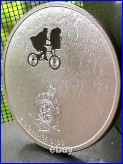 2022 Niue UV Glow 1 oz Silver Proof E. T. 40th Anniversary 500 Mintage