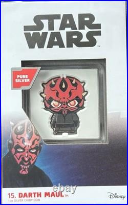 2022 Star Wars Darth Maul 1oz Silver Chibi Coin