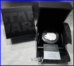 2022 Star Wars Millennium Falcon Shaped 3oz Silver Coin (NIUE) #2983/3000