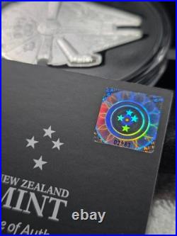 2022 Star Wars Millennium Falcon Shaped 3oz Silver Coin (NIUE) #2983/3000