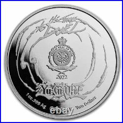 2022 Yu-Gi-Oh! YAMI YUGI & DARK MAGICIAN 2 x 1oz Silver Coin Set $2 Niue