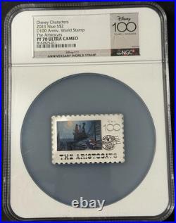 2023 1 Oz. 999 Silver Disney Characters The Aristocats NGC PF70 100 Anniv Stamp