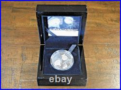 2023 1 oz. 999 Silver Black Proof Niue Silver Australia At Night Flying Fox Bat