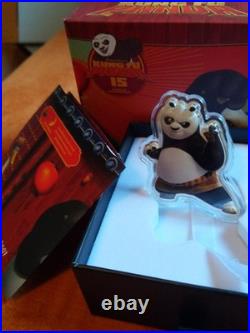 2023 1 oz Silver Niue Kung Fu Panda Po Shaped Coin in Box #0607
