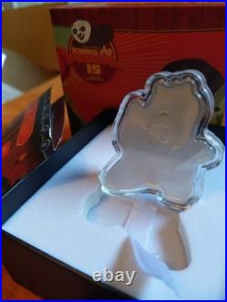 2023 1 oz Silver Niue Kung Fu Panda Po Shaped Coin in Box #0607