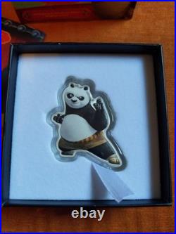 2023 1 oz Silver Niue Kung Fu Panda Po Shaped Coin in Box #0607