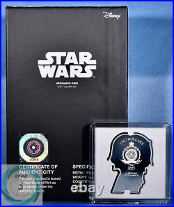 2023 $2 Niue 1oz Pure Silver Vader & Skywalker Proof Coins Two Coins