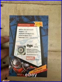 2023 $2 Niue Marvel Ant-Man 1 oz Silver Coin in OGP 2023 $2 Niue Marvel Ant-Man 1 oz Silver Coin in OGP