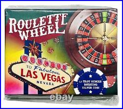 2023 $3 Nuie 1.5 Oz Silver Roulette Wheel Spinning Colorized Coin Prooflike Ogp