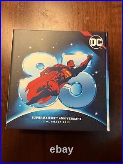 2023 3oz DC Comics Superman 85th Anniversary Silver Niue Coin New Zealand Mint 2023 3oz DC Comics Superman 85th Anniversary Silver Niue Coin New Zealand Mint