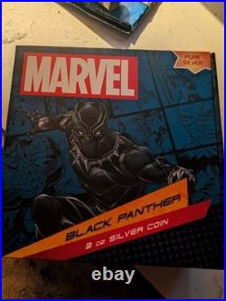 2023 3oz silver Black Panther $2 DC Comics Classic Superheroe 3oz #65 of 1000